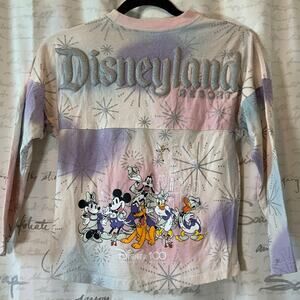 Disneyland 100th Anniversary Girls' Spirit Jersey Top M (7-8)
